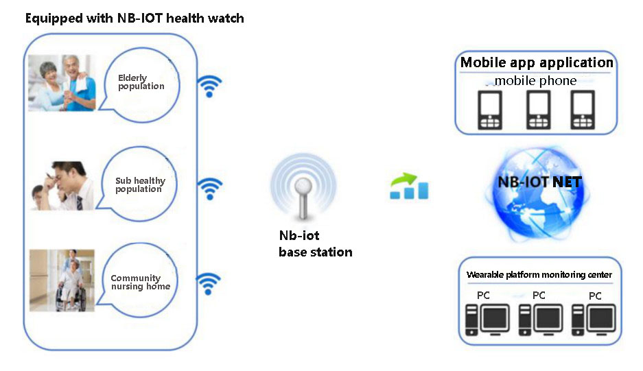 Cloud platform solution for NB-IOT smart Watch