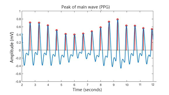 The principle of measuring heart rate, blood pressure and oxygen with smart Watch